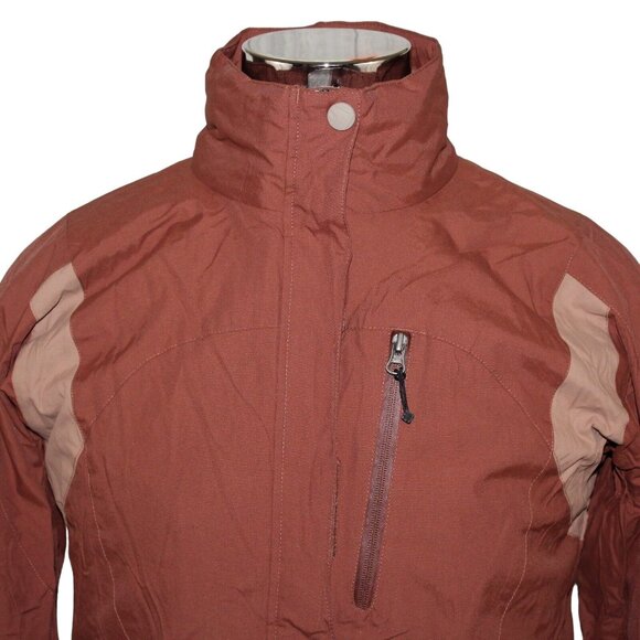 Outdoor Products Large Brown 3 In 1 Full Zip Winter Ski Snowboarding Jacket - Picture 8 of 12